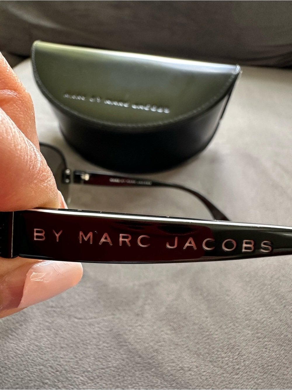 Marc by Marc Jacobs Shield Sunglasses in Smoke and Black - Picture 3 of 3